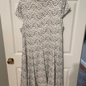 Black and White Plus Size Alfani Dress 16W